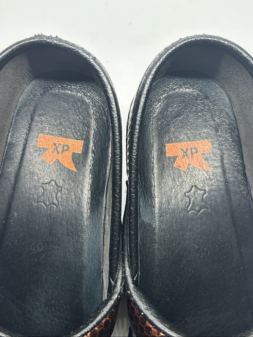 Dansko Brown Metallic Hex-Pattern Clogs - Picture 10 of 16